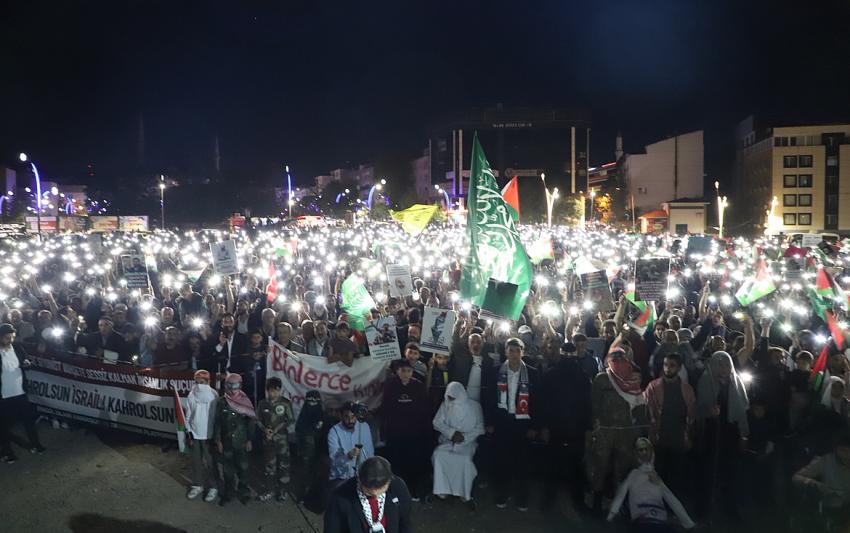 Bingöl'de Binler Filistin'e Destek Mitingi’nde Buluştu