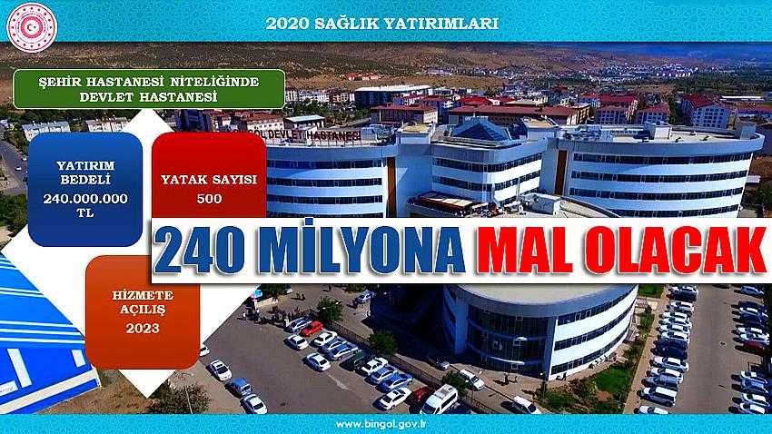 240 milyon TL’ye mal olacak
